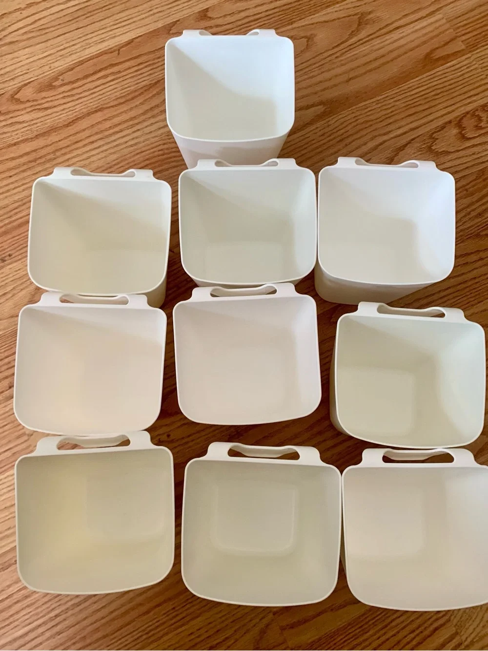Lot of 10 IKEA SUNNERSTA Containers 5” inch Height - Storage - Plants Flowers